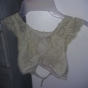 Poof Ethereal Lace Bralette/ crop top